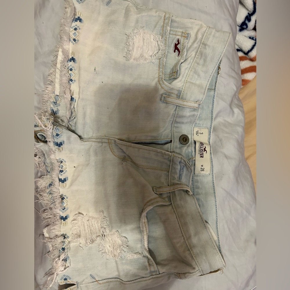 Hollister jean shorts - very short lol